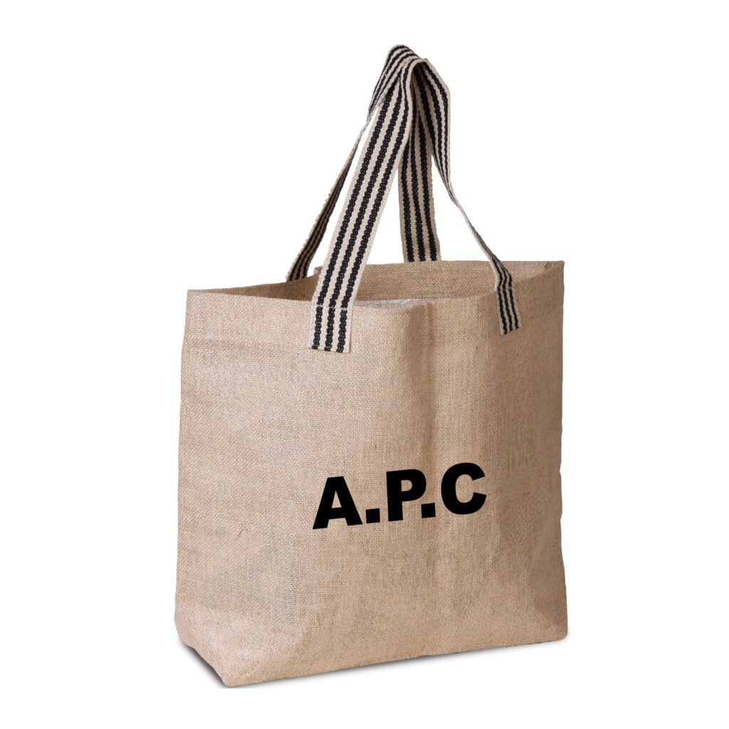 Laminated Jute Beach Bag