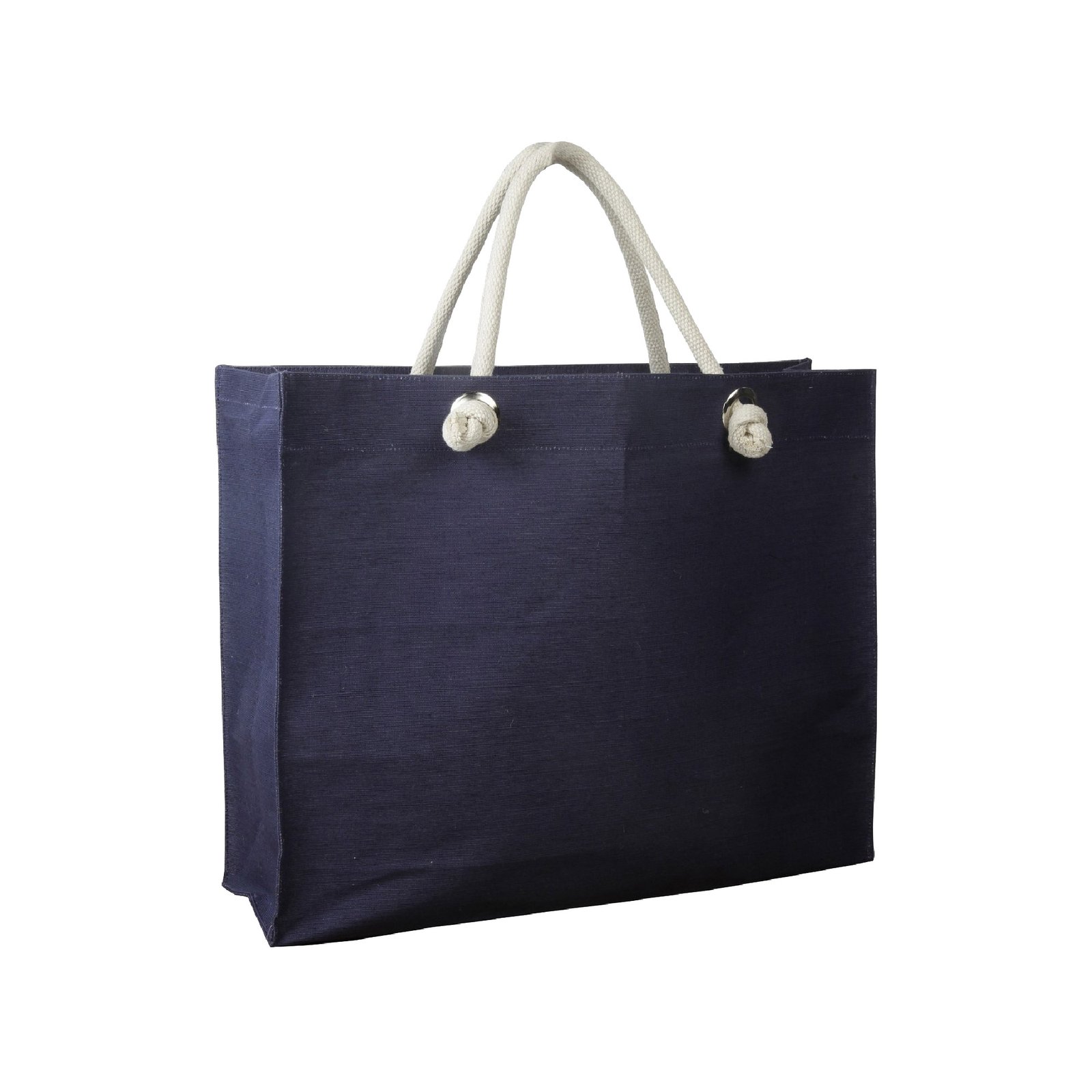 Tote bag with Jute/Cotton blended fabric - Image 4