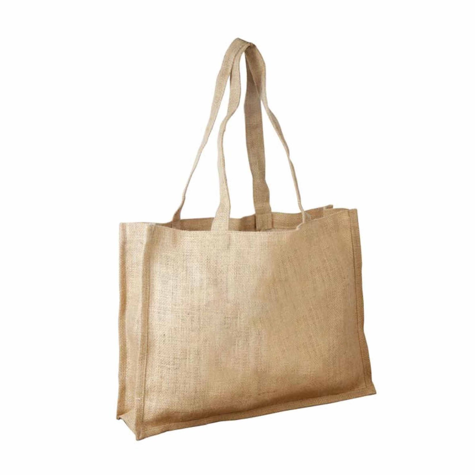 Unlaminated Jute Shopping Bag with Self Handles - Image 2