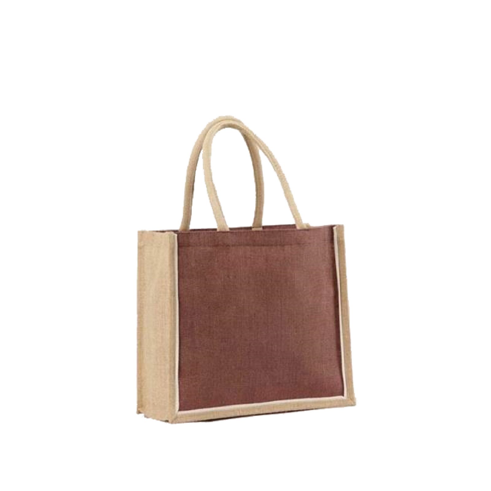 Jute Shopping Bag with Webbed Handles - Image 3