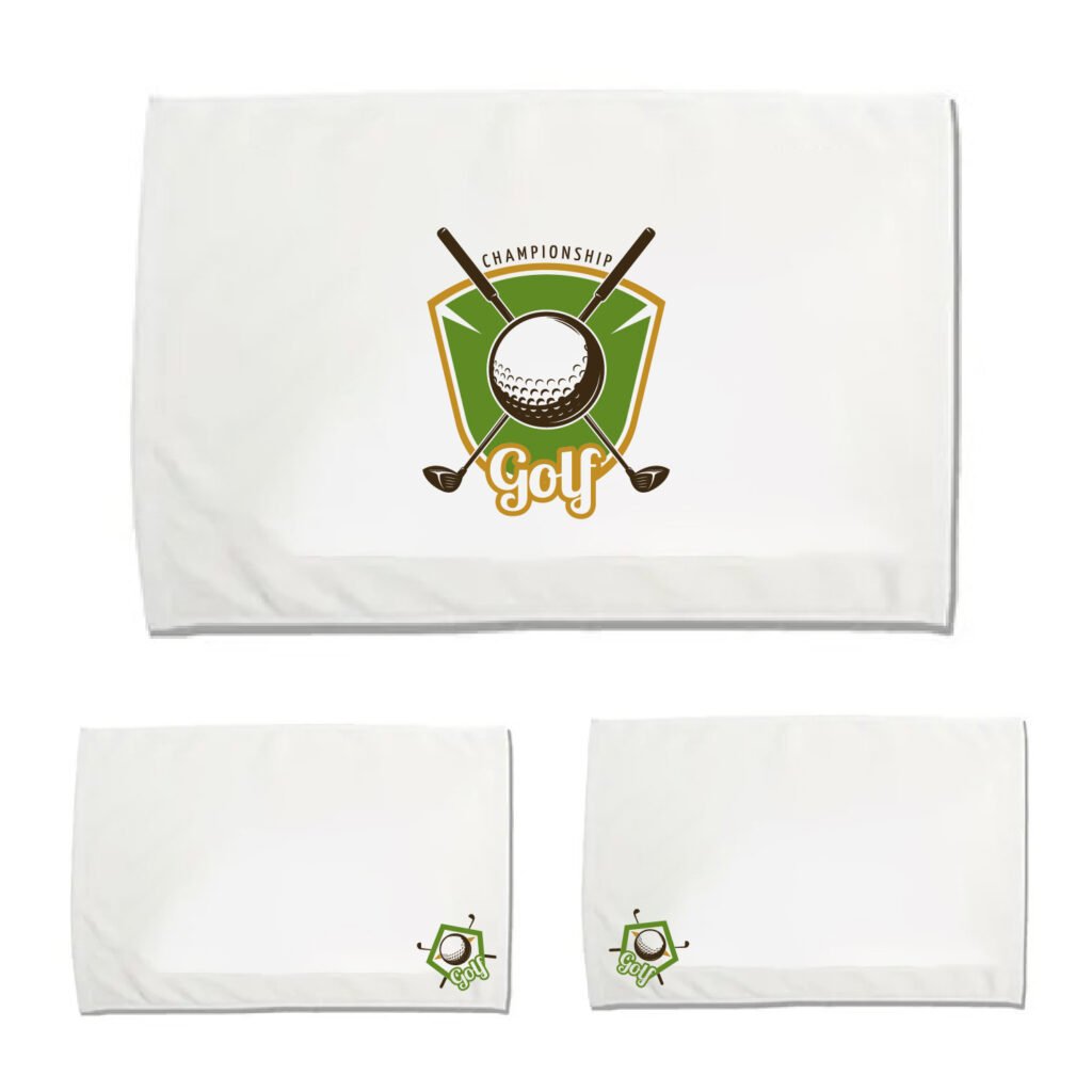 16 X 25, Custom Golf Towel. 2.5lbs. Dobby Hem