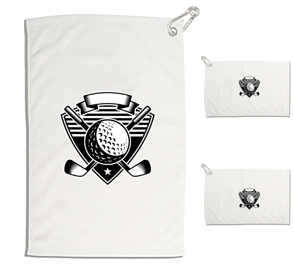 16 X 25, Custom Golf Towel. 2.5lbs. Dobby Hem