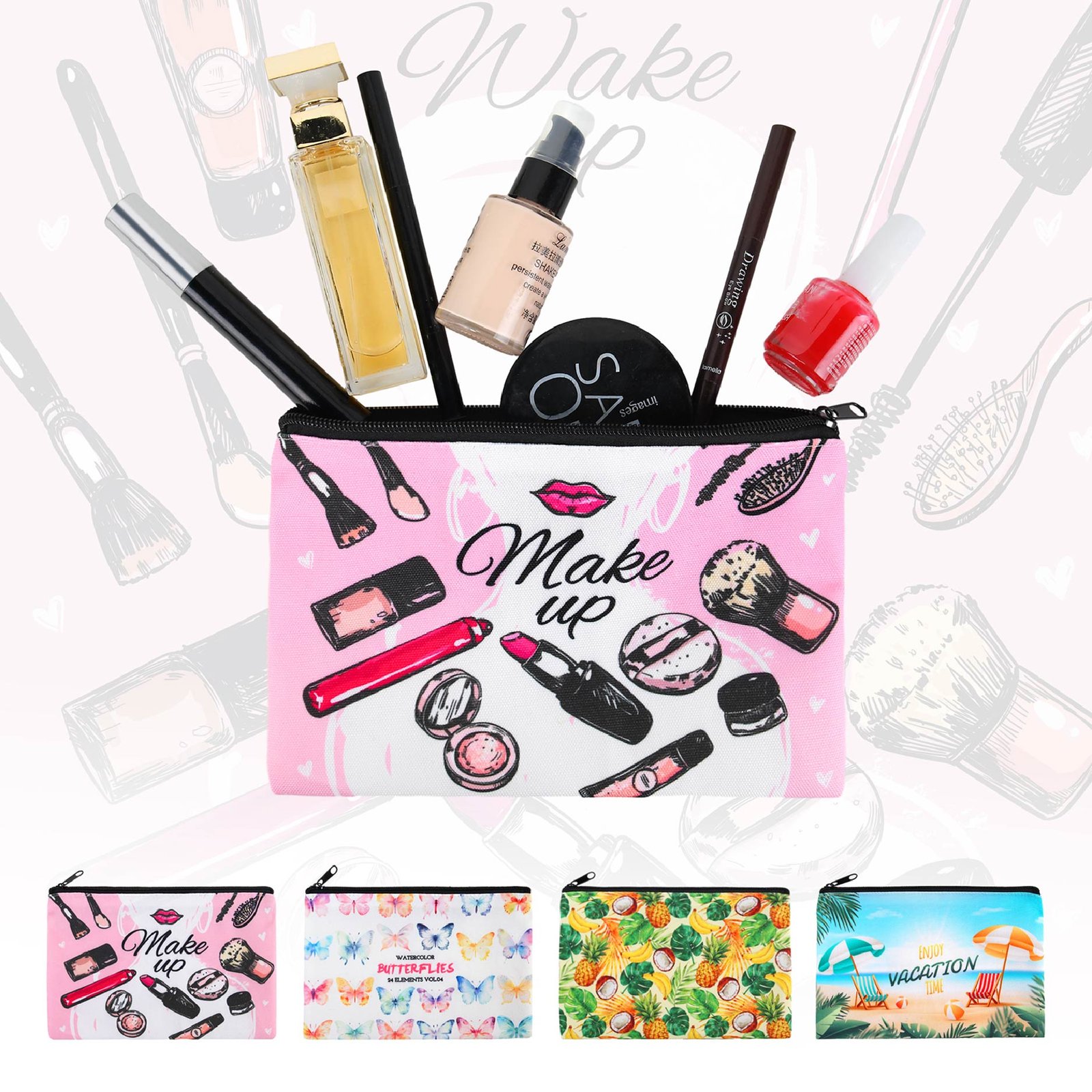 Premium Full Color Cosmetic Pouch - Image 2