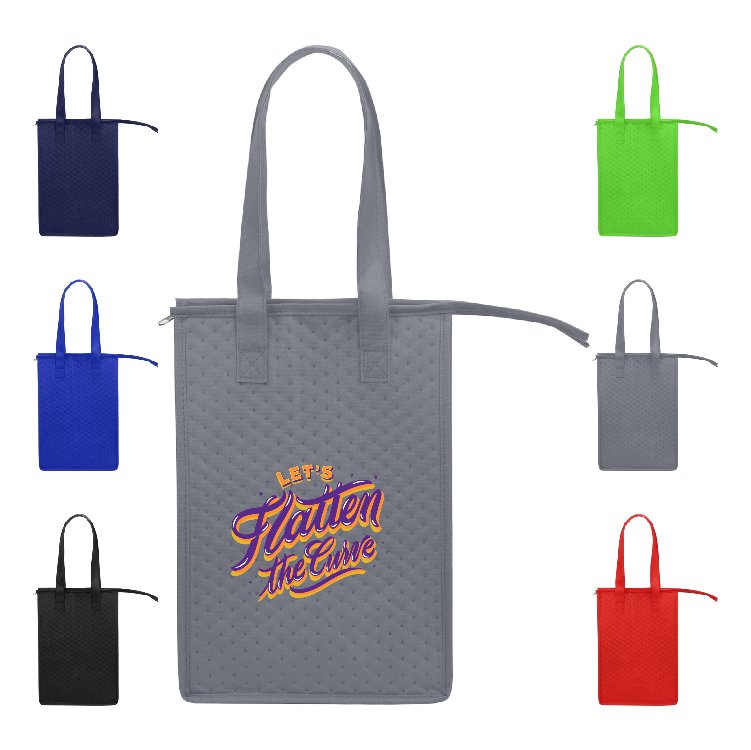 Insulated Non-Woven Lunch Cooler HandBag - Image 2