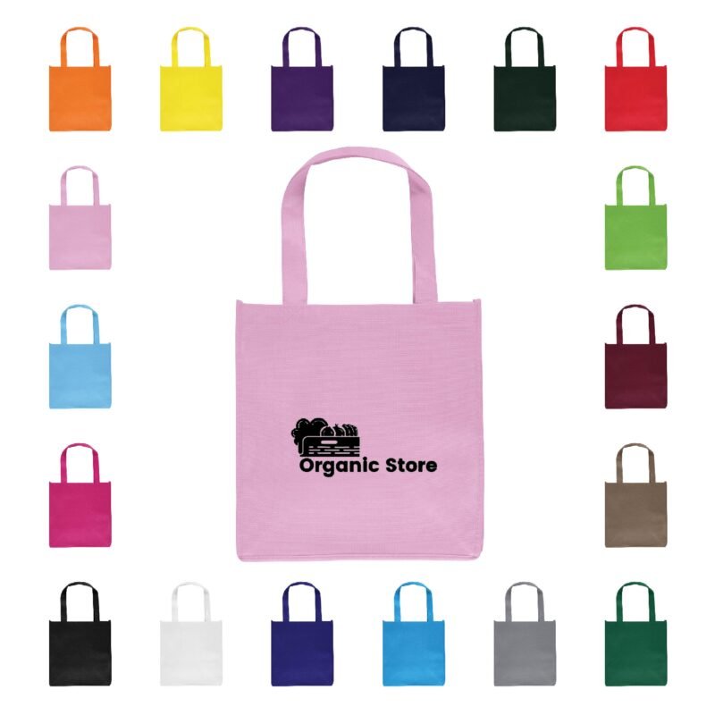 Compact Eco Grocery Tote with Handles (12'' x 13'' x 8'')
