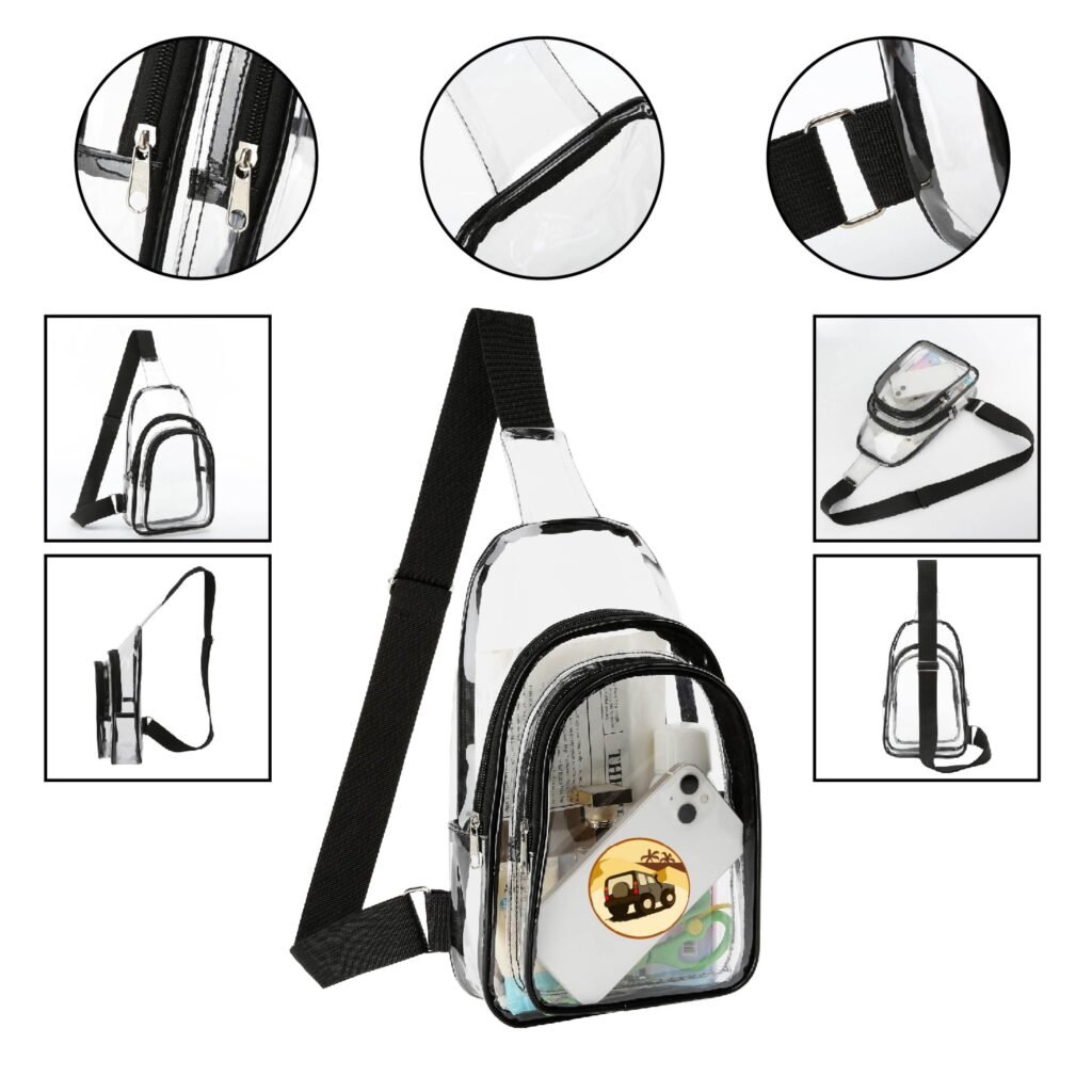 Clear PVC Stadium Sling Backpack