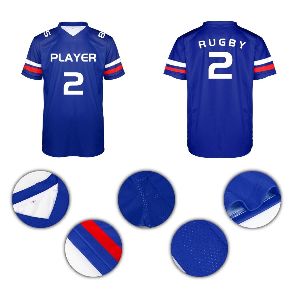 Men’s Quick-Dry Rugby Game Jersey