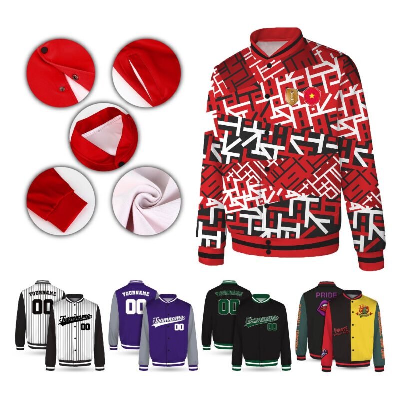 Men's Custom Sublimated Varsity Jacket