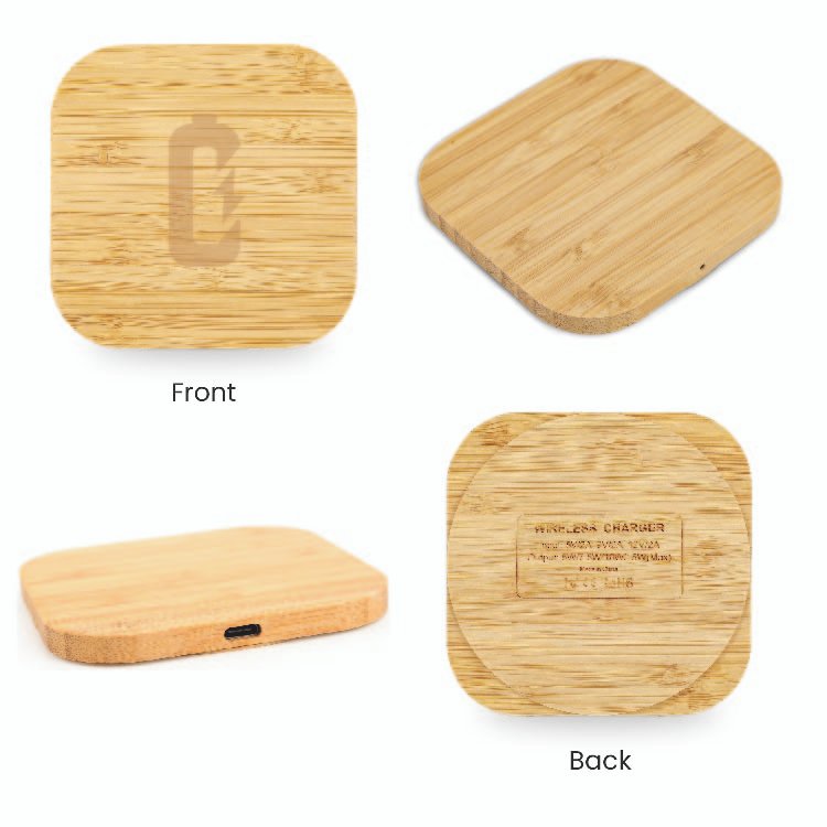 15W Bamboo Wireless Charging Charger