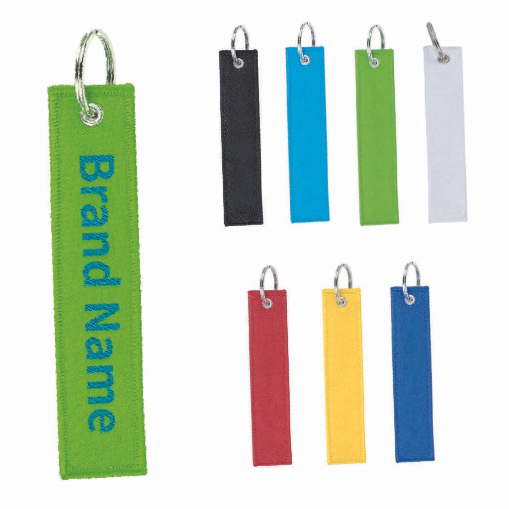 Woven Travel Luggage Keychain Tag