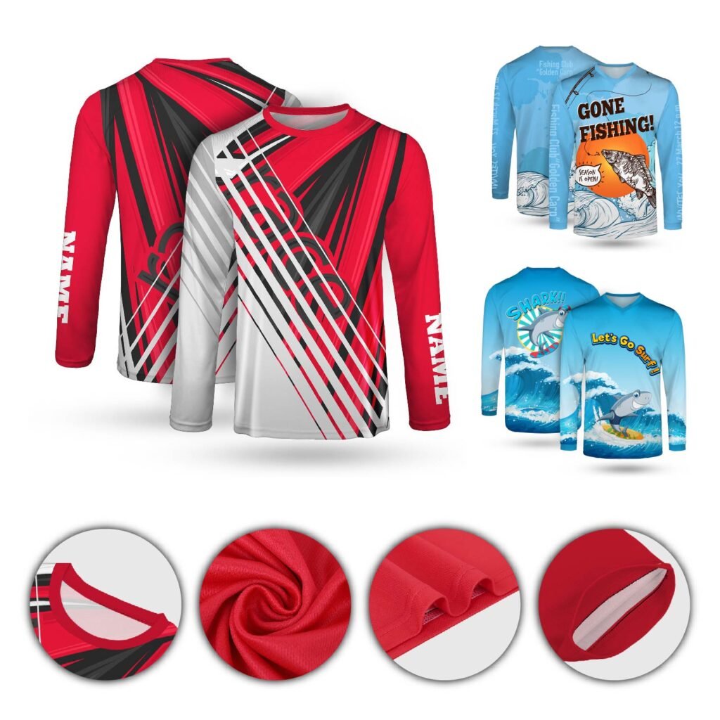 Custom Dye Sublimated Long Sleeve Performance Shirt