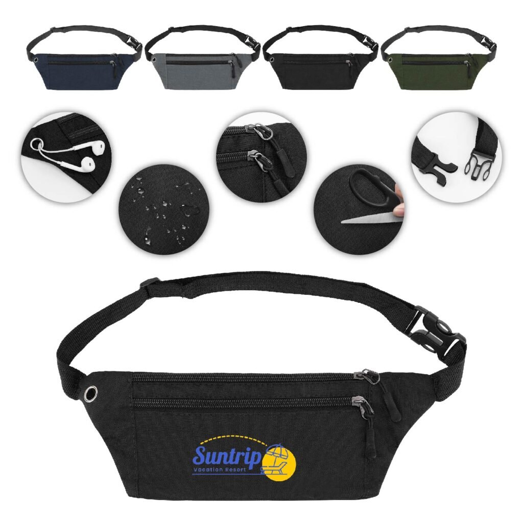 Three-Pocket Travel Waist Pack