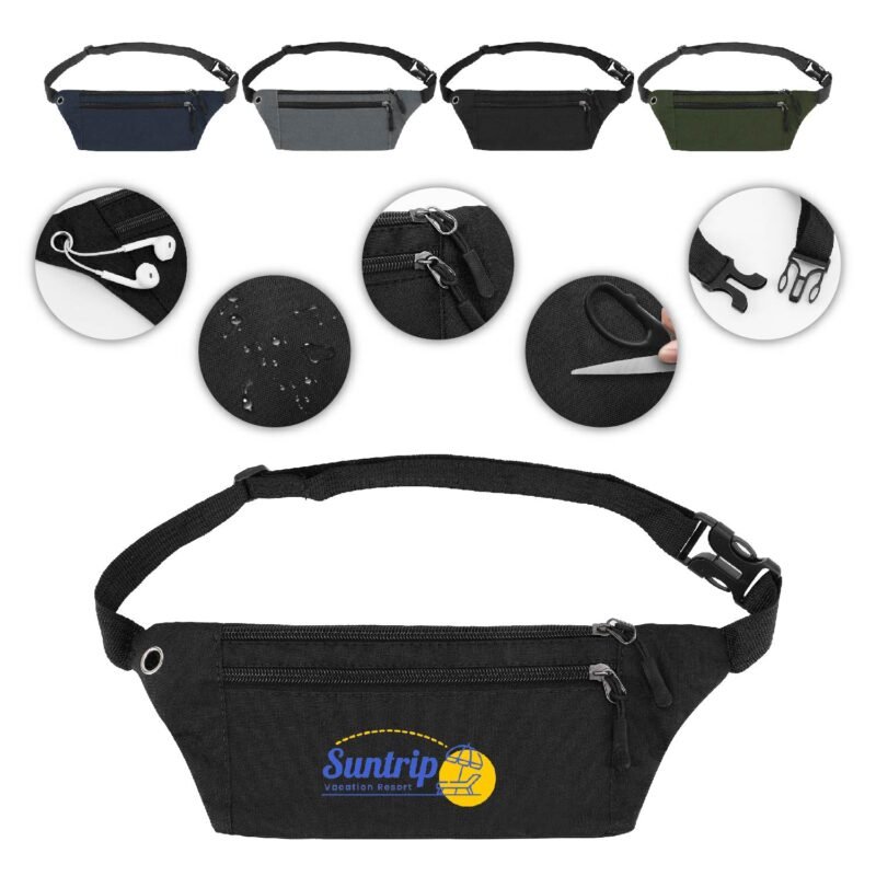 Three-Pocket Travel Waist Pack