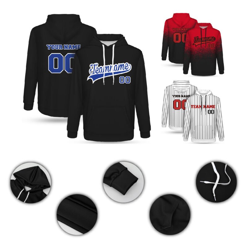 Unisex Full Sublimated Hooded Sweatshirt With Kangroo Pocket