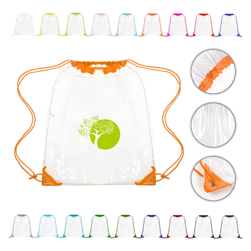 Clear Cinch Drawstring Bacpack