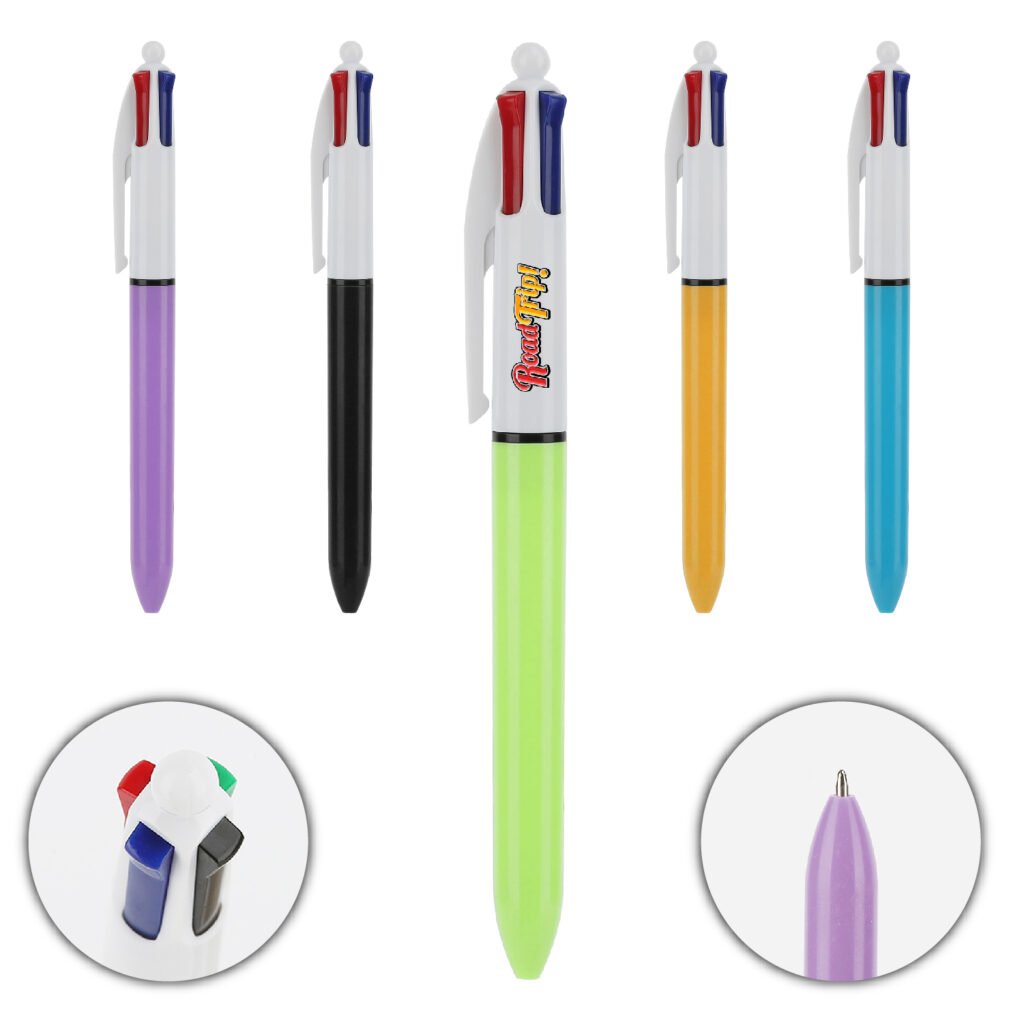 Multicolor 4-Ink Ballpoint Pen