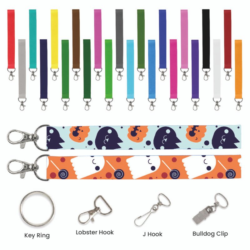 Sublimated Wrist Lanyard Keychain