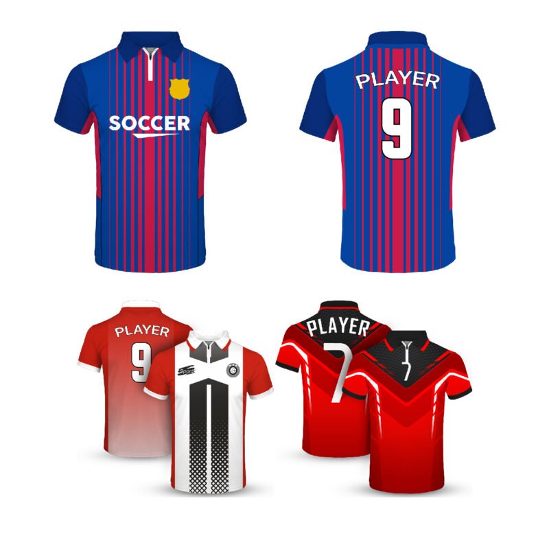 Men’s Sublimated 1/4 Zip Polo Shirt