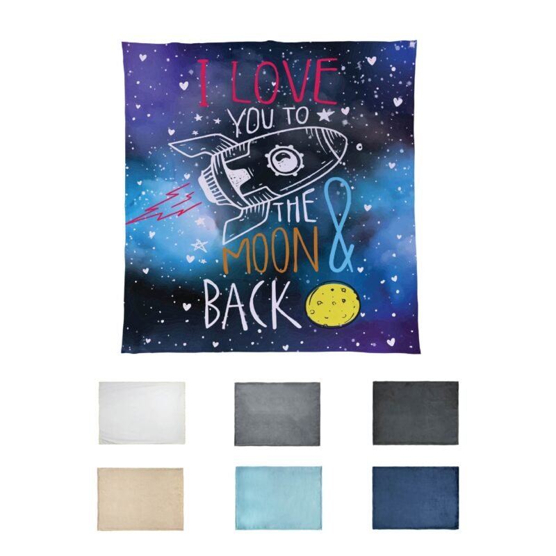 Custom Luxury Flannel Fleece Throw 50 x 60 (Ocean)