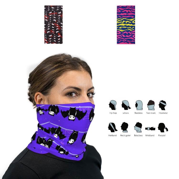 Sports Sublimated Reusable Neck Gaiter