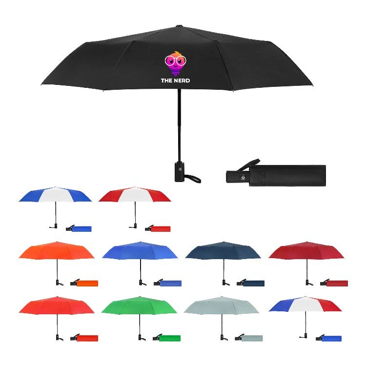 Corporate 42" Auto Open Folding Umbrella