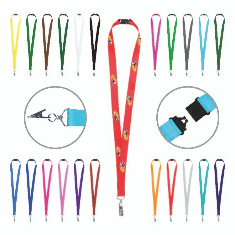 Trade Show Lanyard with Safety Breakaway Badge