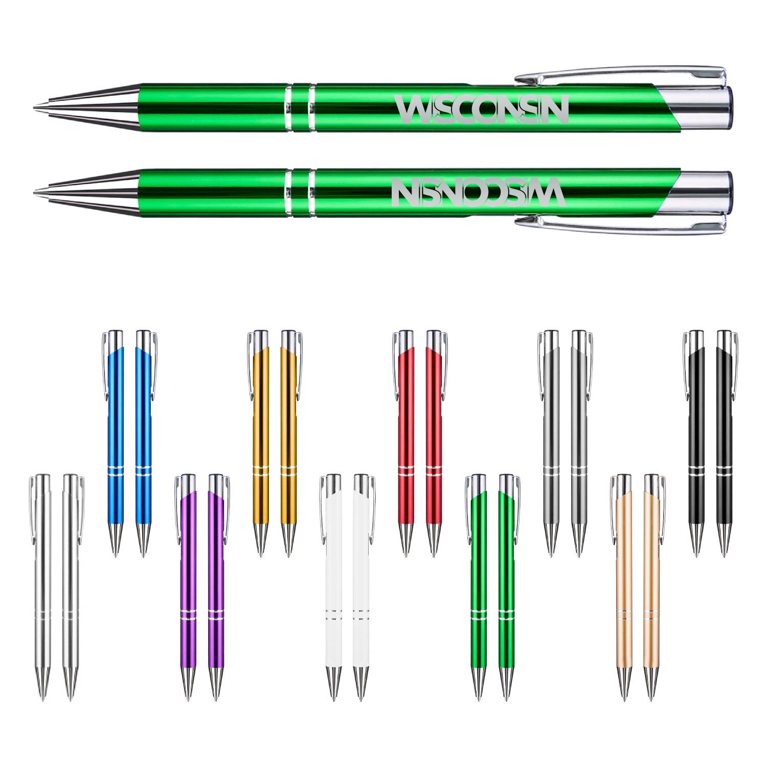 Custom Gloss Aluminum Ballpoint Pen